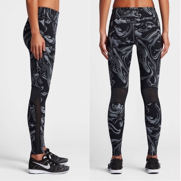 Nike Marble Swirl Power Epic Lux Tights - Picture 2 of 5